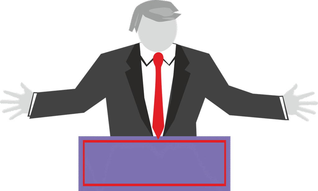 Trump Microphone GIF